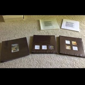 3 New Deluxe bonded leather scrapbook